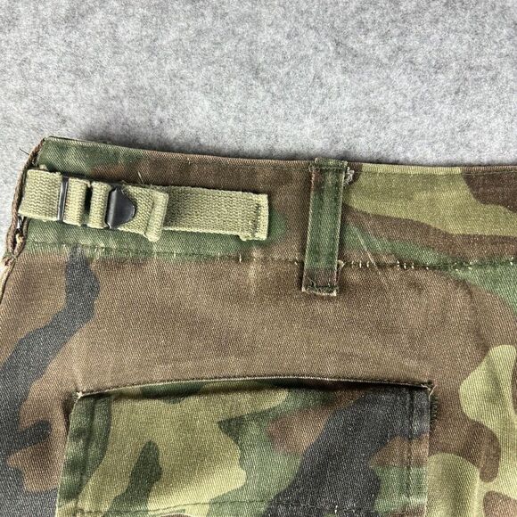 Vintage Gung Ho Burk Camo Pants Mens 34 Military Cargo Y2K Distressed USA Made* - Picture 7 of 16